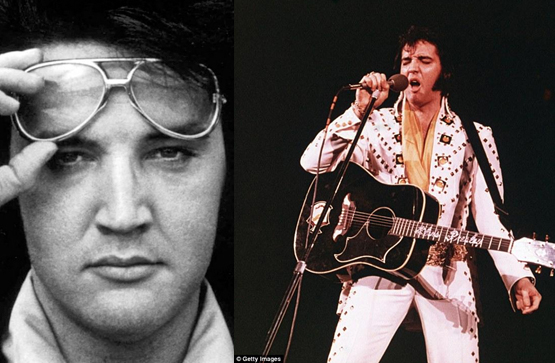 Elvis, the King, with aviators