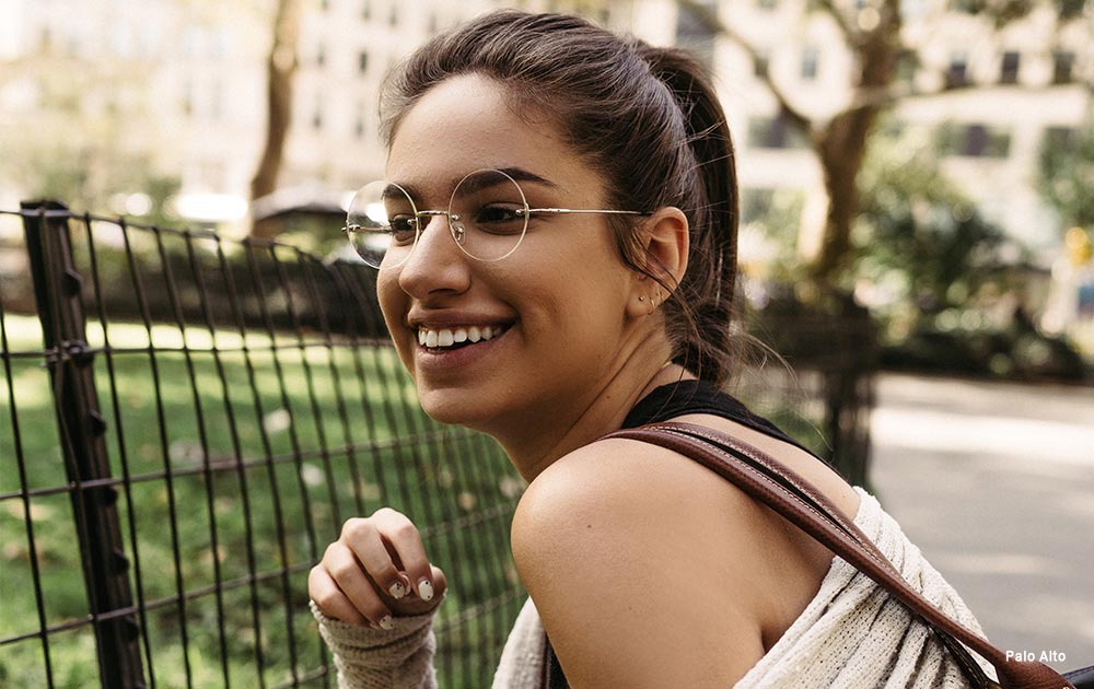 rimless round glasses frames