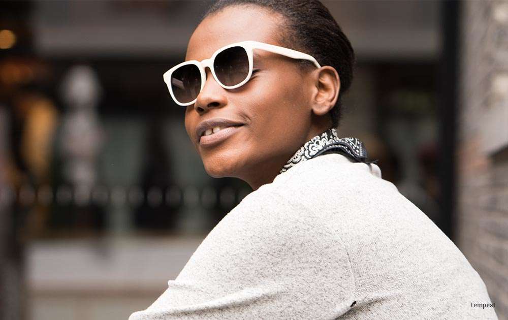 gradient sunglasses for women - white sunglasses